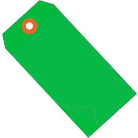 BOX PACKAGING Global Industrial„¢ Self Laminating Tag #5, 4-3/4"L x 2-3/8"W, Green, 100/Pack G26026